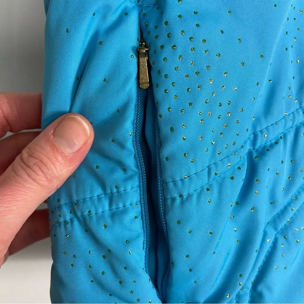 The Children's Place Sparkly Blue Puffer Vest Size M 7/8